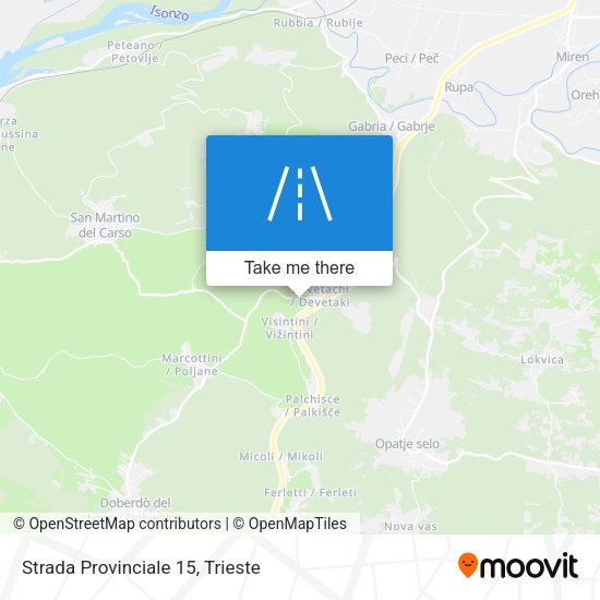 Strada Provinciale 15 map
