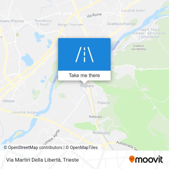 Via Martiri Della Libertà map