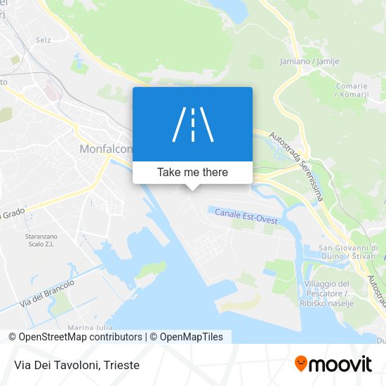 Via Dei Tavoloni map