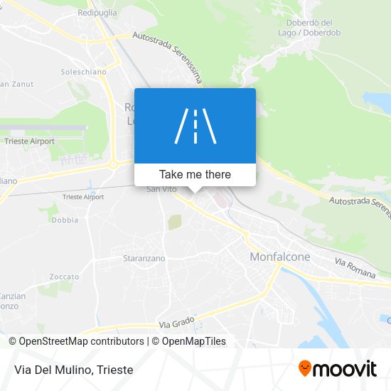 Via Del Mulino map