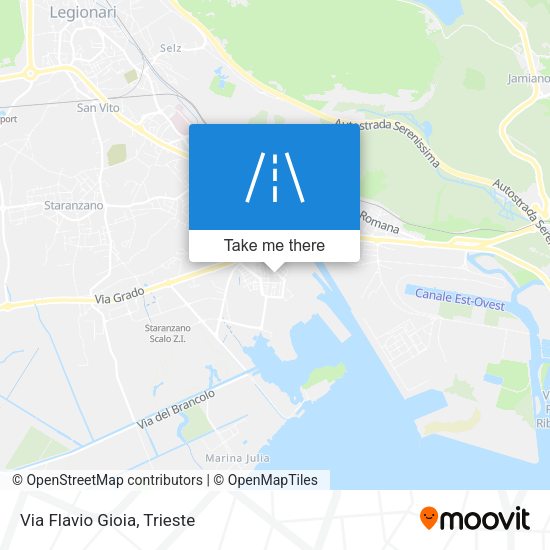 Via Flavio Gioia map
