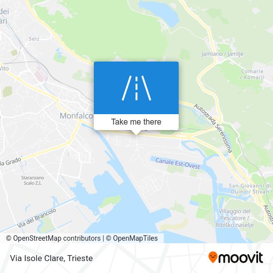 Via Isole Clare map