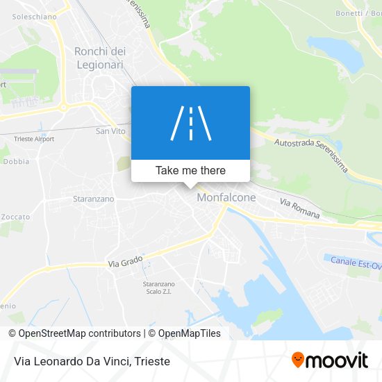 Via Leonardo Da Vinci map