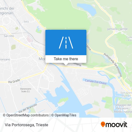 Via Portorosega map