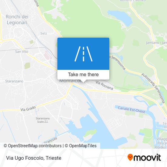 Via Ugo Foscolo map