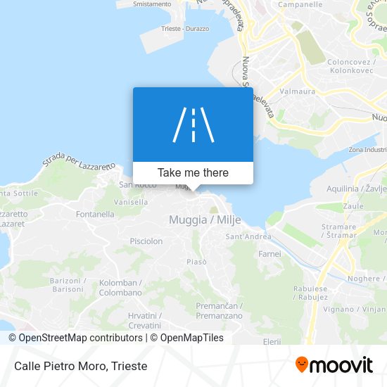 Calle Pietro Moro map