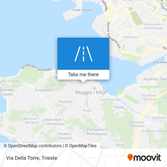 Via Della Torre map