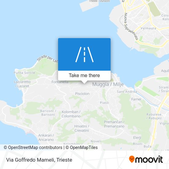 Via Goffredo Mameli map