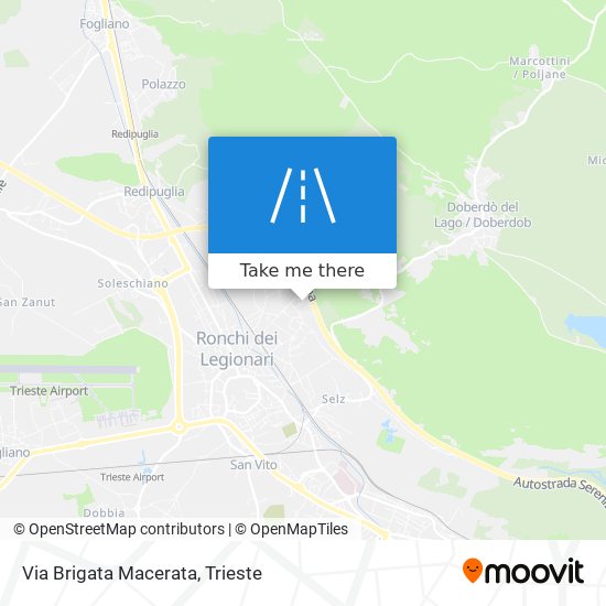 Via Brigata Macerata map