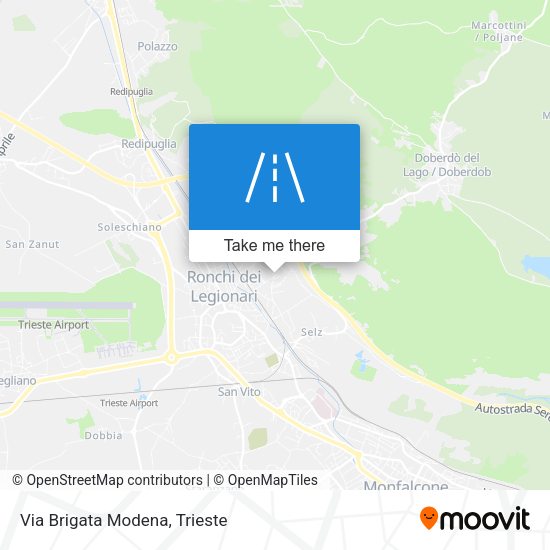 Via Brigata Modena map