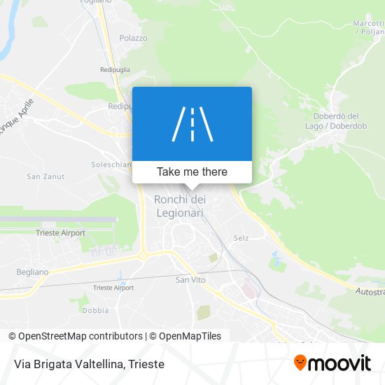 Via Brigata Valtellina map