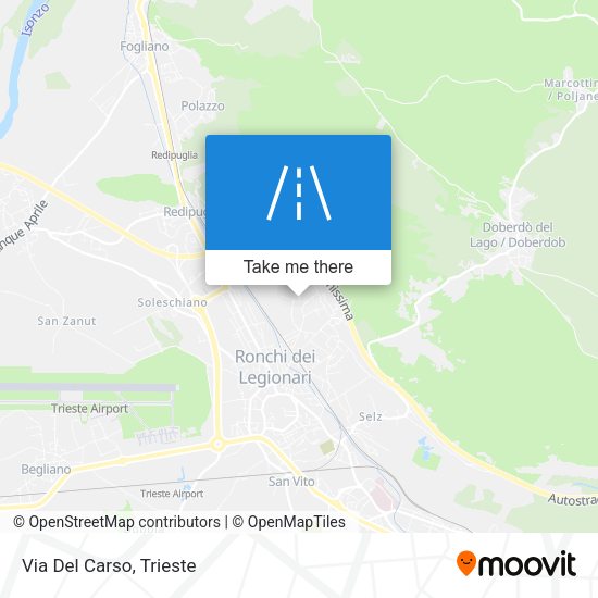 Via Del Carso map