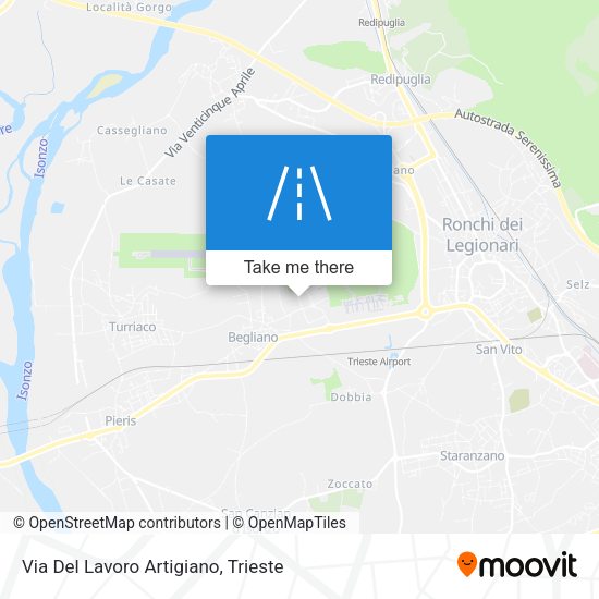 Via Del Lavoro Artigiano map