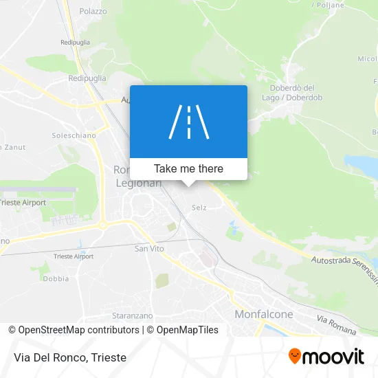 Via Del Ronco map