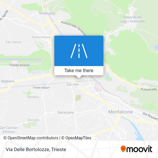 Via Delle Bortolozze map