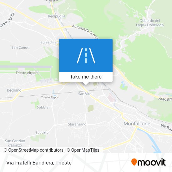 Via Fratelli Bandiera map