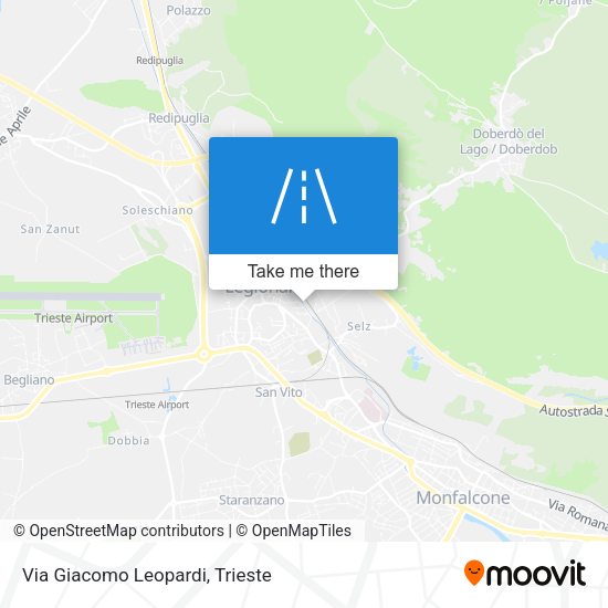 Via Giacomo Leopardi map