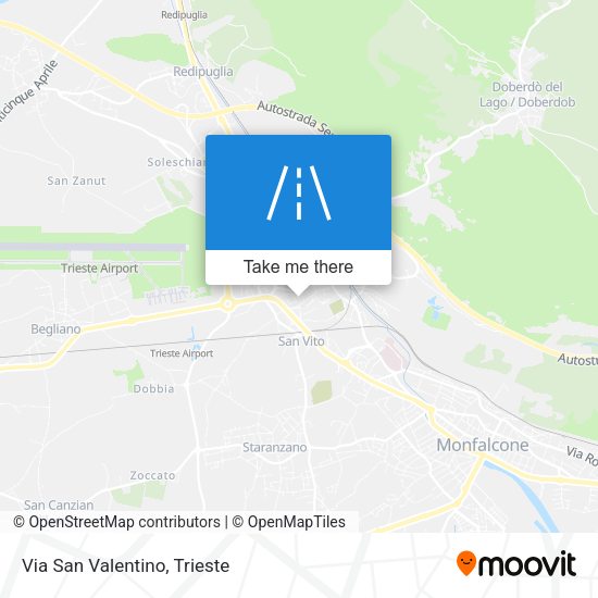 Via San Valentino map