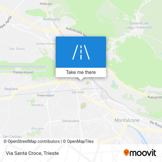 Via Santa Croce map