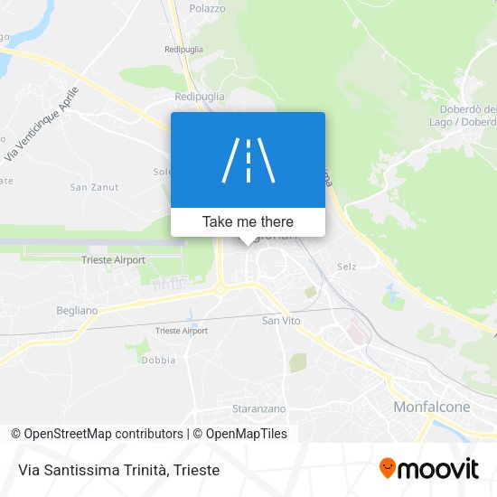 Via Santissima Trinità map
