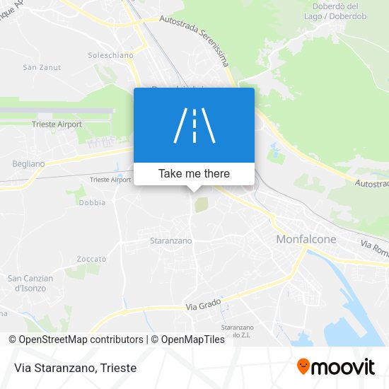 Via Staranzano map