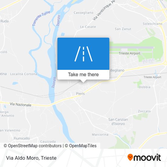 Via Aldo Moro map