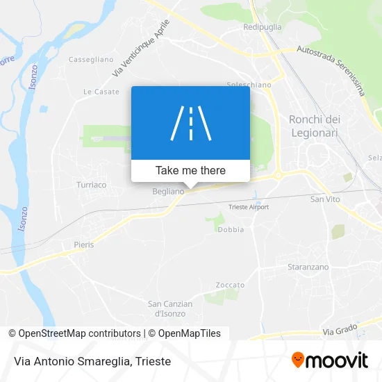 Via Antonio Smareglia map