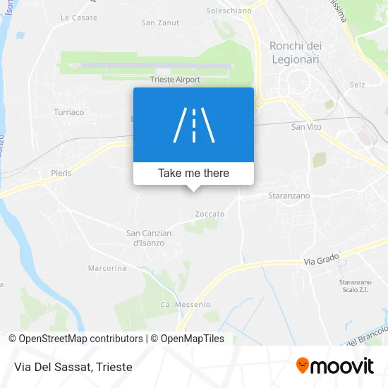 Via Del Sassat map
