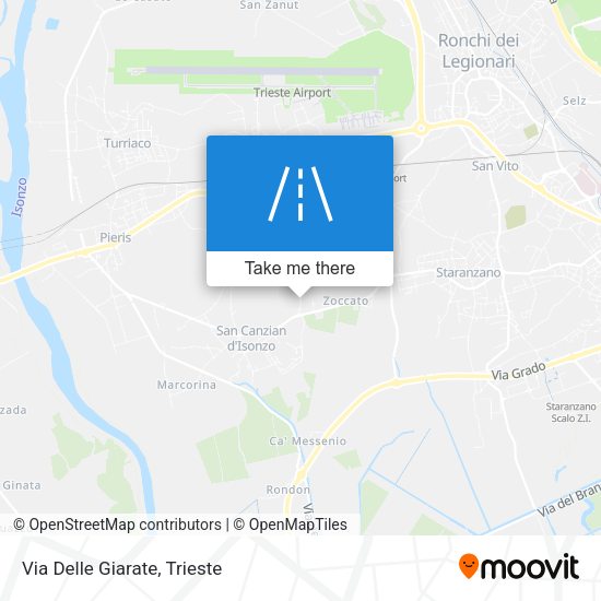 Via Delle Giarate map