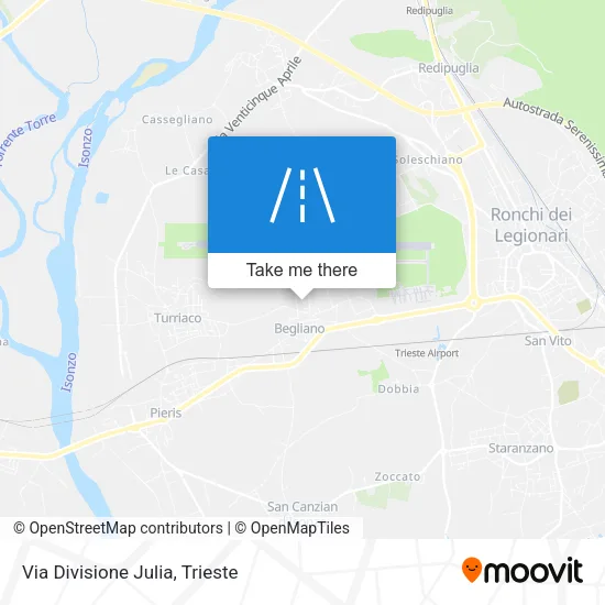 Via Divisione Julia map