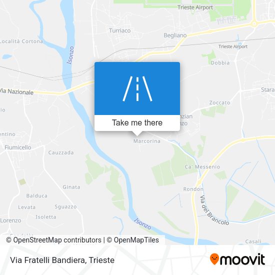 Via Fratelli Bandiera map
