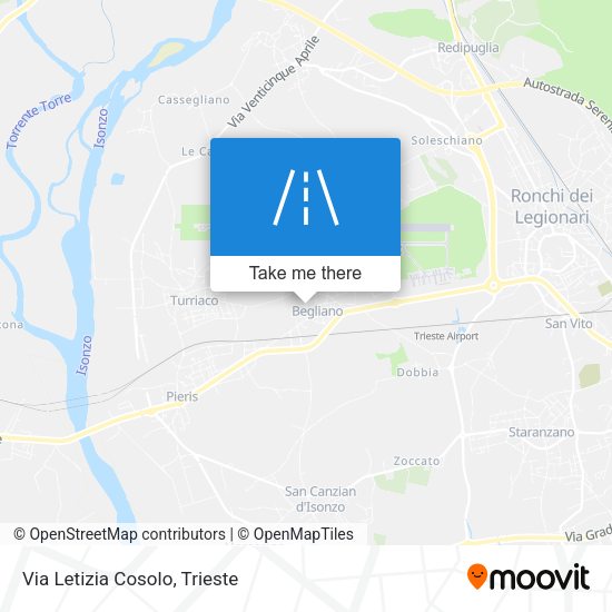 Via Letizia Cosolo map