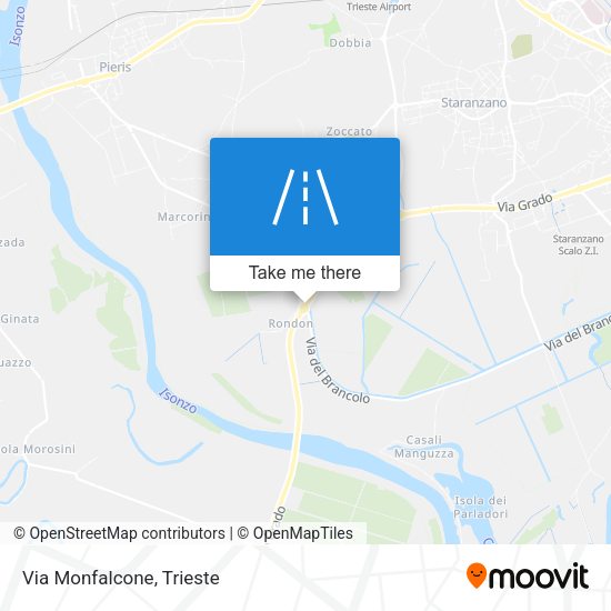 Via Monfalcone map
