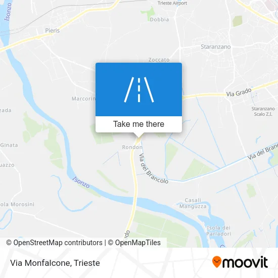 Via Monfalcone map