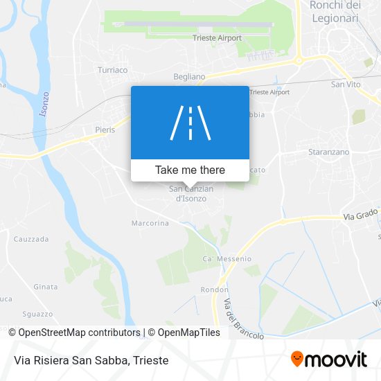 Via Risiera San Sabba map