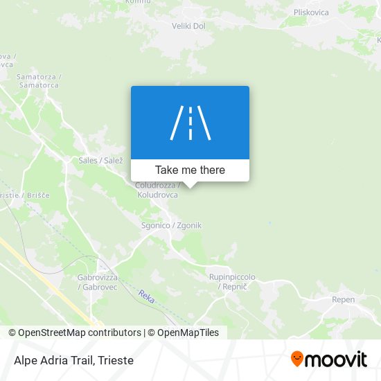Alpe Adria Trail map