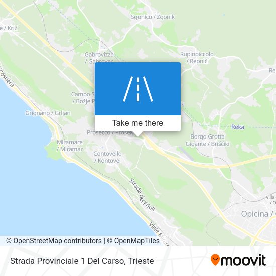 Strada Provinciale 1 Del Carso map