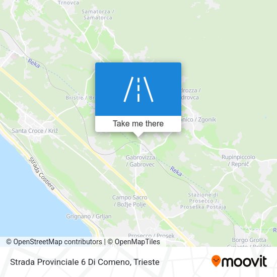 Strada Provinciale 6 Di Comeno map