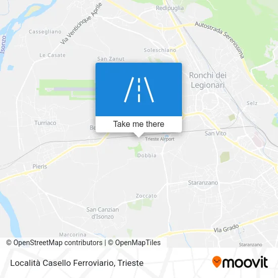 Località Casello Ferroviario map