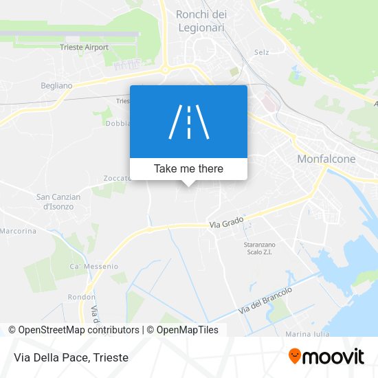 Via Della Pace map