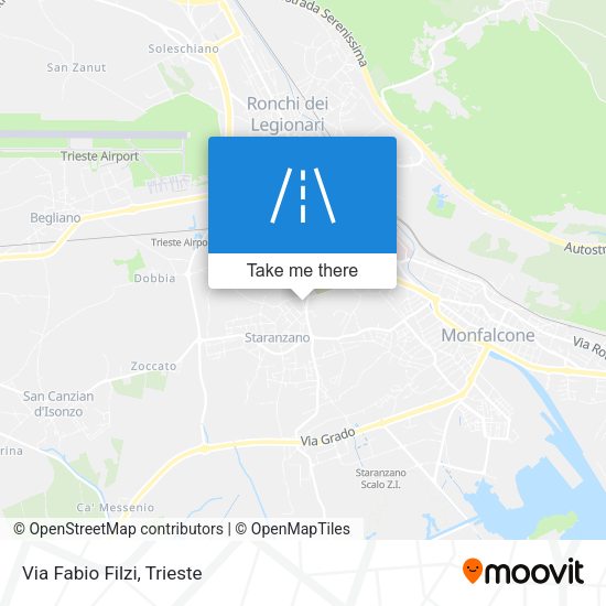 Via Fabio Filzi map