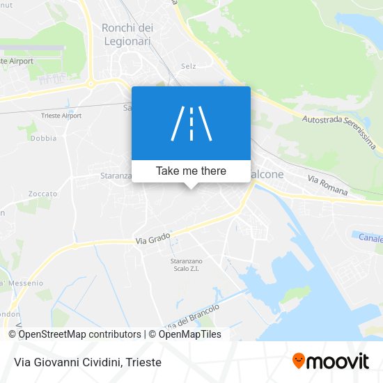 Via Giovanni Cividini map