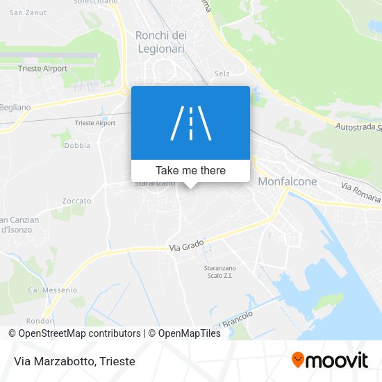 Via Marzabotto map