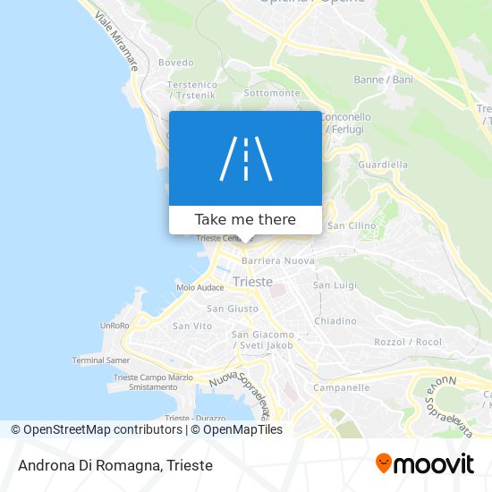Androna Di Romagna map