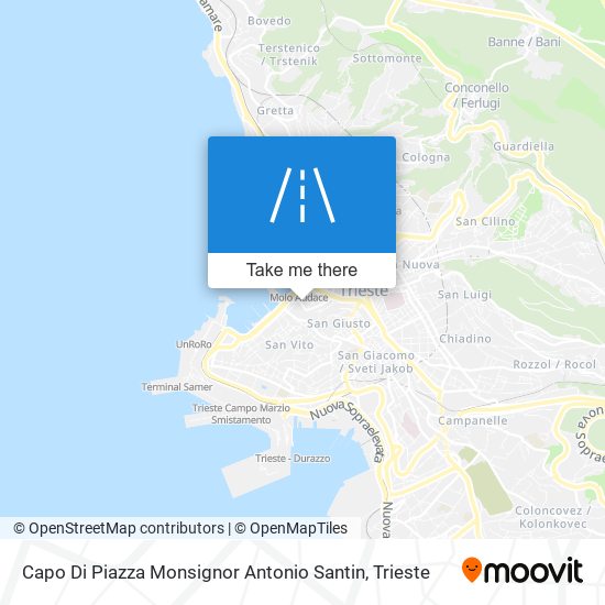 Capo Di Piazza Monsignor Antonio Santin map