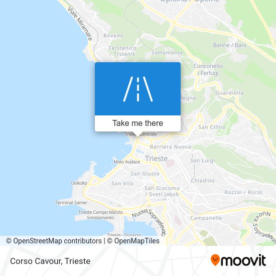 Corso Cavour map