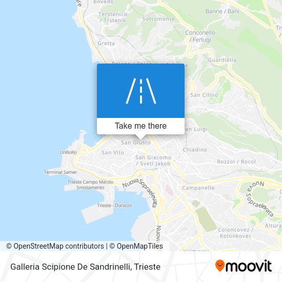 Galleria Scipione De Sandrinelli map