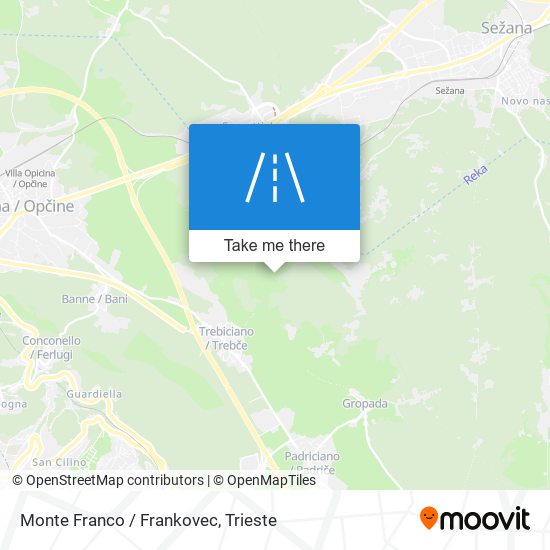 Monte Franco / Frankovec map