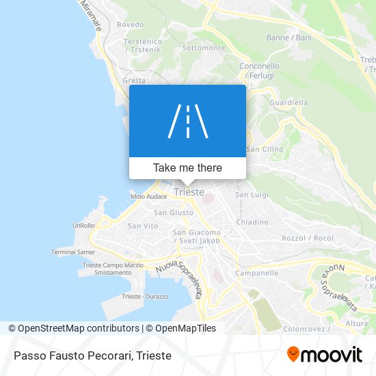 Passo Fausto Pecorari map