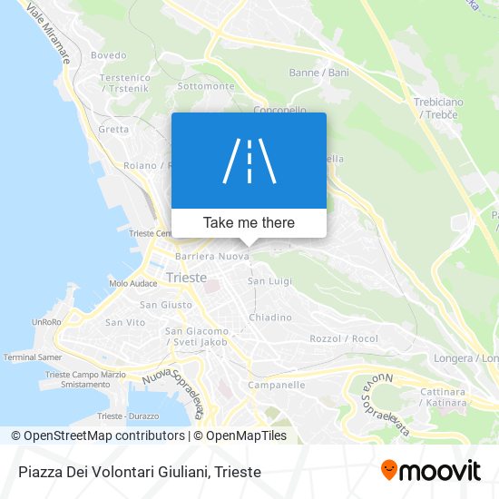 Piazza Dei Volontari Giuliani map